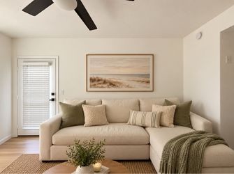 Crate & Barrel Axis Sectional Sofa with Chaise – $500