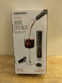 Brand New, Factory Sealed Chefman Electric Wine Opener!!!  ONLY $10 FIRM!!!