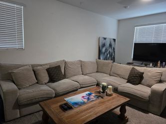 Moving Sale: Huge Living Spaces Sectional (120x120) – Must Go By This Weekend!