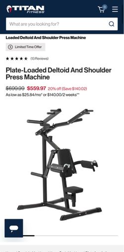 Shoulder press machine