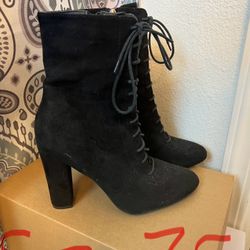 Black Suede Boots 