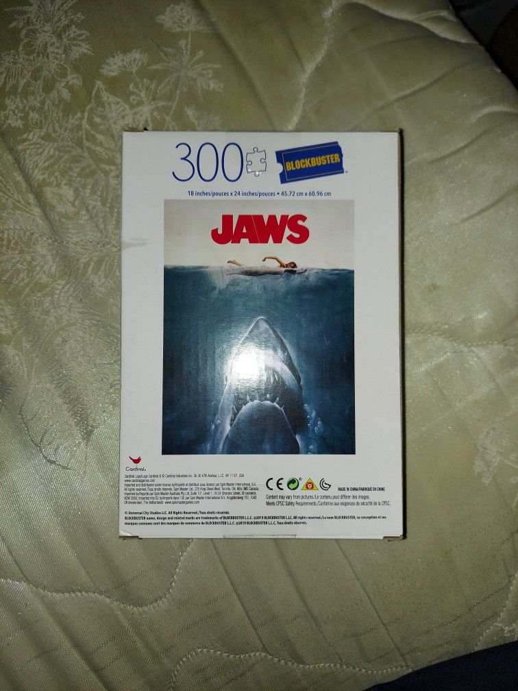 Sealed Blockbuster Jaws Puzzle Set