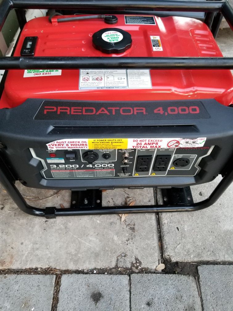 GENERATOR PREDATOR 4000 WATTS