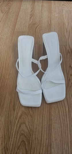 White strappy Sandals