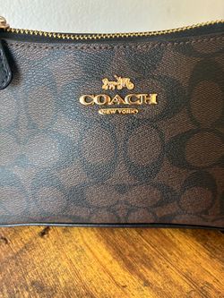 Coach New York Signature Zip Pouch