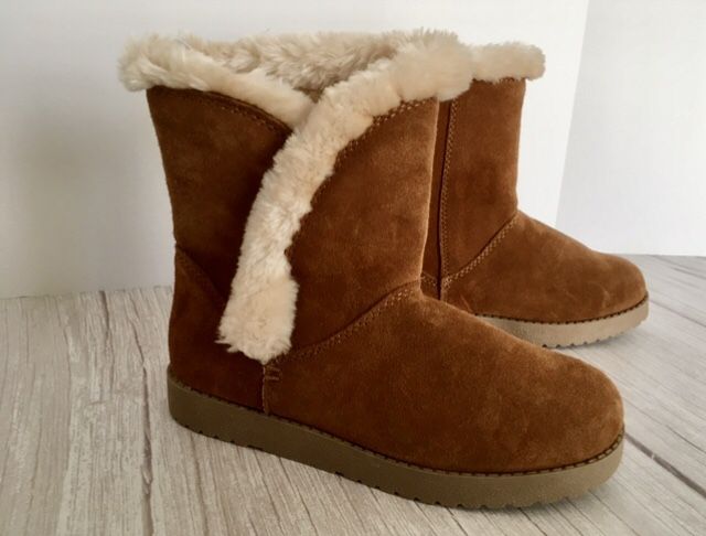 Suede Boots, Size 6