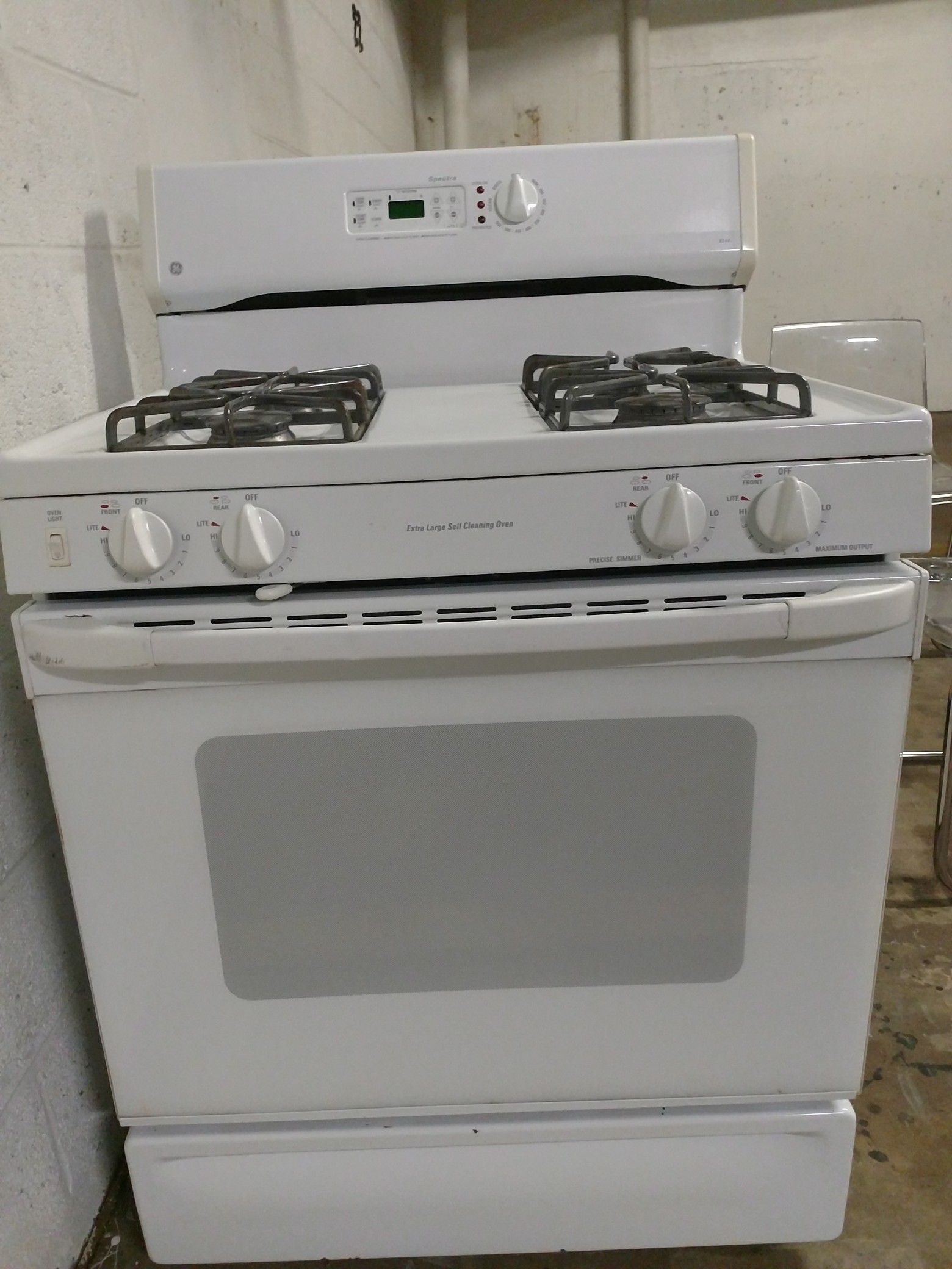 30 Inch GE Self Cleaning Gas Range -$75