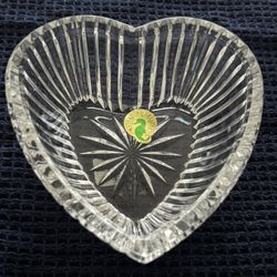 Waterford Heart Shaped Crystal Dish