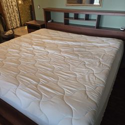 Cherry Wood King Sized Platform Bed 