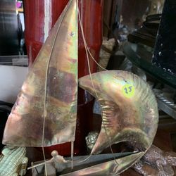 Brass Sailboat