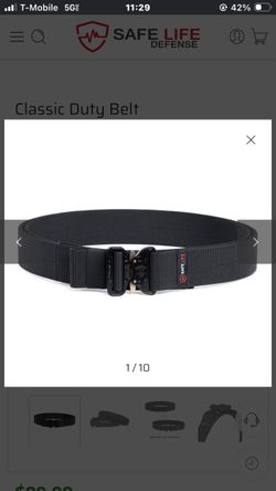 Safe life defense duty belt
