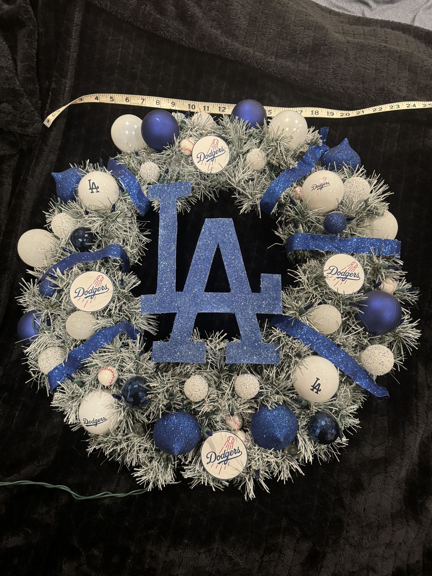 Christmas Wreath Dodgers