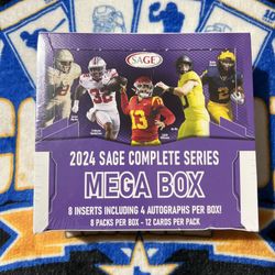 2024 Sage Complete Series Mega Box 4 Autos and 4 Inserts Per Box New Factory Sealed