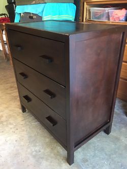 Dark Mahogany 3 Drawer Dresser