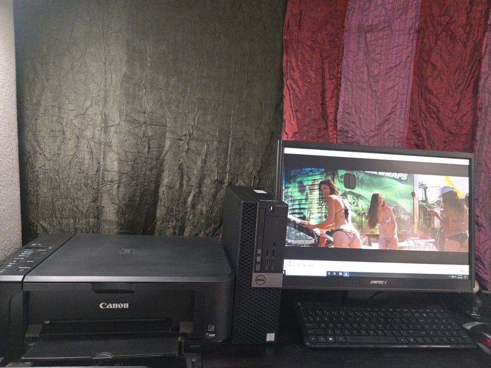 Dell Optiplex Slim PC Complete Desktop System With FREE Printer. Can Deliver!