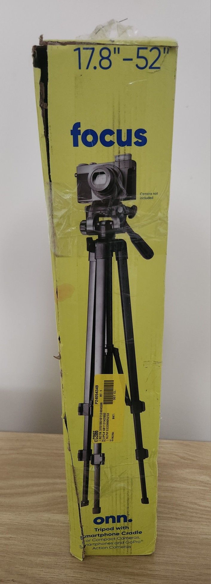 Onn 52" Aluminum Camera/Smartphone Tripod Mounts for SLR|Camera|Smartphone|GoPro