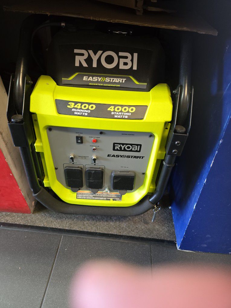 4000w Ryobi Inverter Generator, Financing Available 