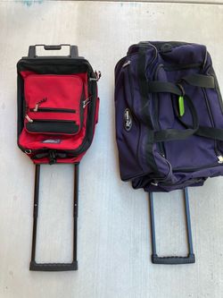 Olympia Sports Plus rolling duffel and rolling backpack