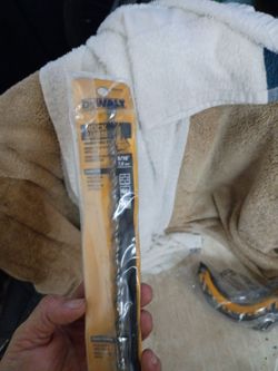 DeWalt safety glasses and a drill bit
