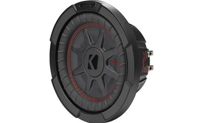 Kicker 48CWRT84 CompRT Series shallow-mount 8" subwoofer with dual 4-ohm voice coils