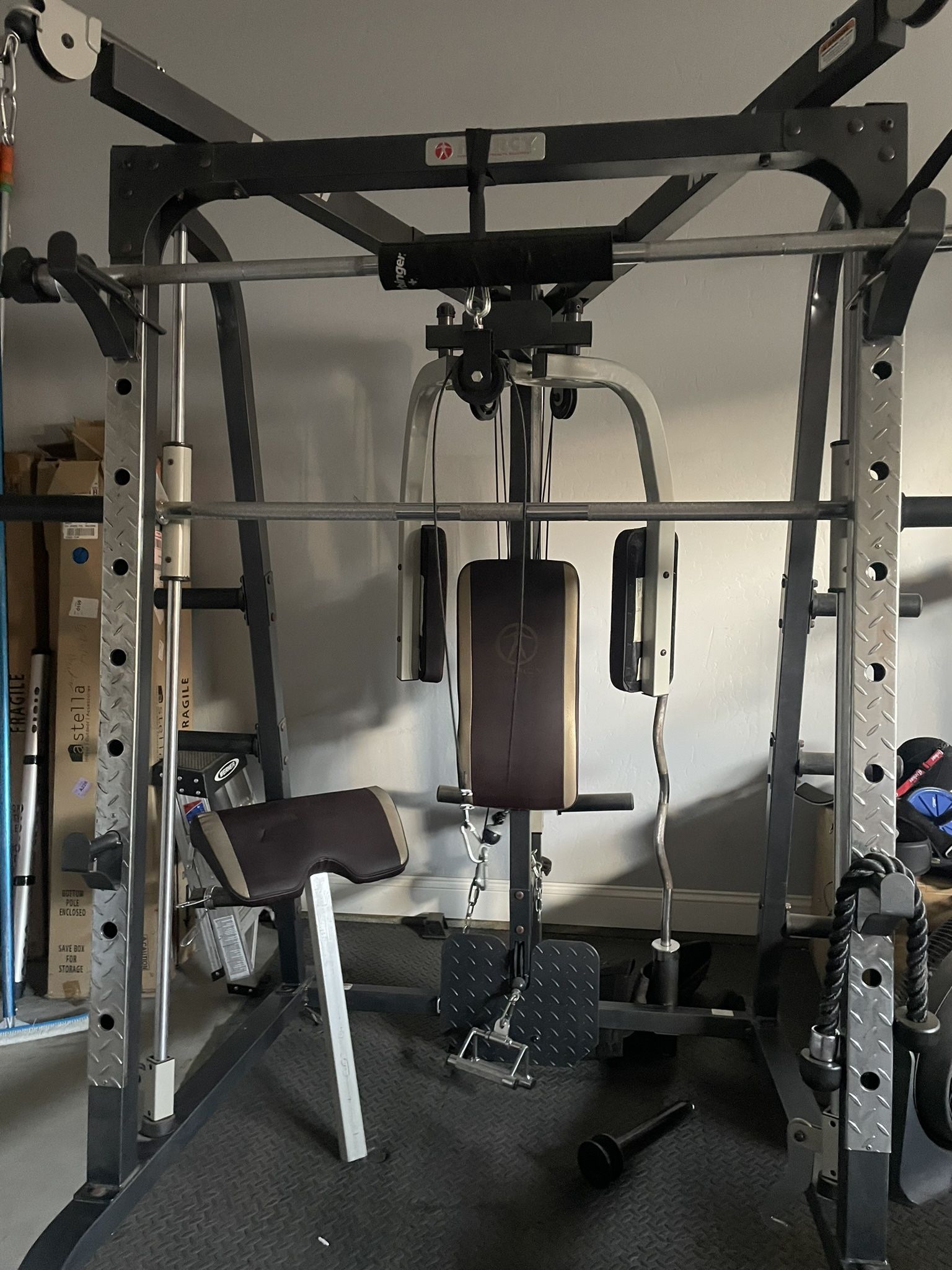 Multi Gym Station with Weight Rack