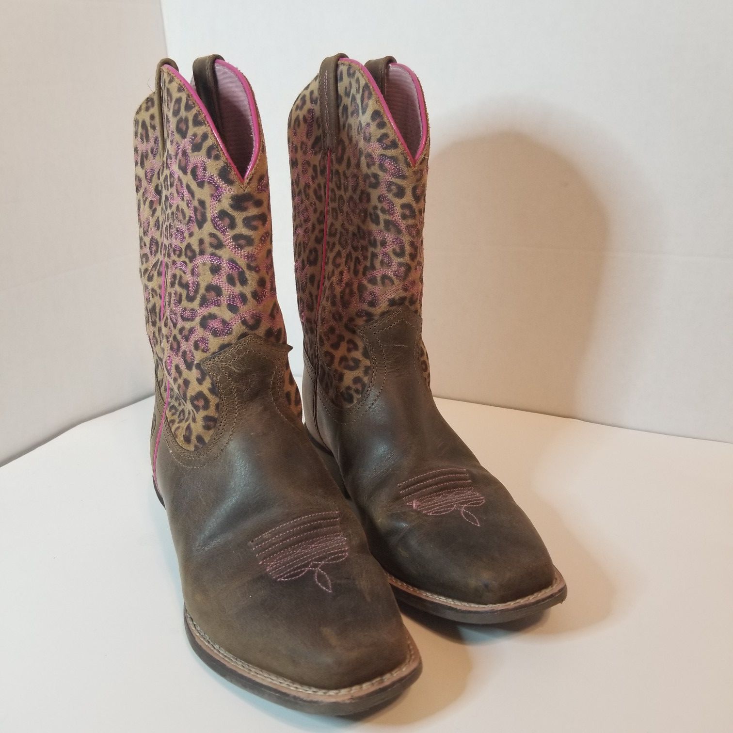 Girls Leather Boots Size 4.5
