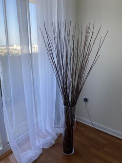 Tall Vase With Dried Branches