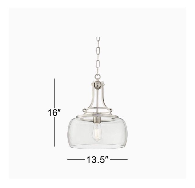 Charleston Brushed Nickel Pendant Light
