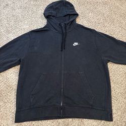 Nike Sportswear Club Men's Full Zip Hoodie - X L, Black
