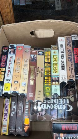 Western movies, Vhs and dvd cowboy movies all for $30