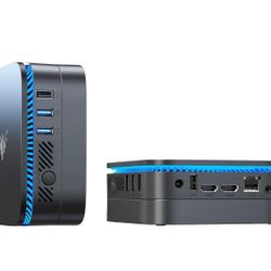 Mini PC, Ιntel Celeron J3455 Mini Desktop Computer, 8GB DDR/128GB eMMC Small Computer 4K Support 2.5" SSD/mSATA SSD/2.4G+5G Dual WiFi for Home Busines
