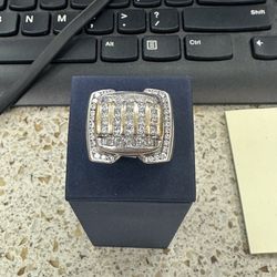 Men’s Cluster Ring | REAL DIAMONDS | 14K | 29.6 G | SIZE 12