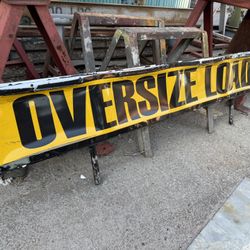 ALUMINUM OVERSIZE LOAD SIGN 