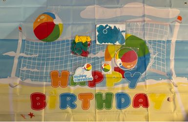 Beach Ball volleyball Birthday Party Decorations