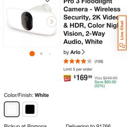 Arlo Pro 3 Wireless Security Floodlight