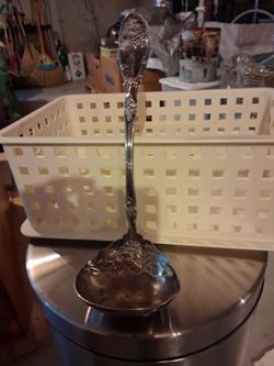 A NTIQUE SILVER LADLE