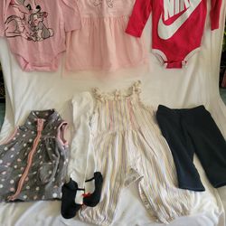 Pre Owned Girls Clothes. 6-9 M Bundle $20