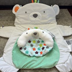 Tummy Time Baby Activity Mat With Support Pillow
