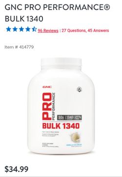 Weight Gainer GNC BULK 1340
