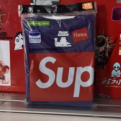 Supreme X Hanes Tagless Tee 2 Pk 