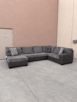 Brown UShape Sectional Sofa