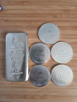 15 oz .999 Fine Silver Lot – 10 oz Bar + Five 1 oz Rounds
