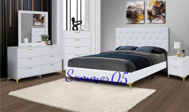 Queen Size Bedroom Set New In Box + Matress Same Day Delivery 