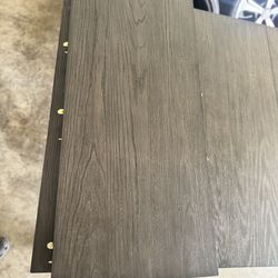 Dark oak gray table with extension 72” - 90”