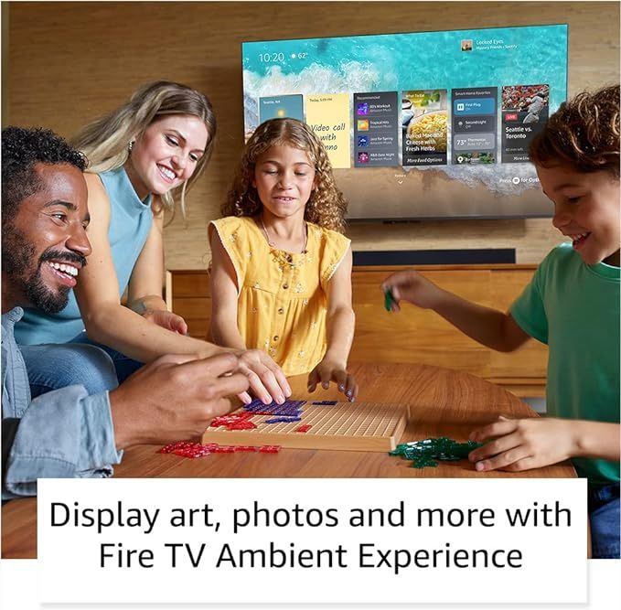 Amazon Fire TV 75" Omni QLED Series 4K UHD smart TV, Dolby Vision IQ, Fire TV Ambient Experience, local dimming, hands-free with Alexa
