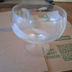 Fluted Glass Goblet