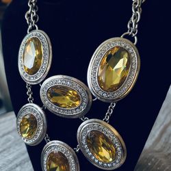 Penelope Ann glamour rhinestone necklace