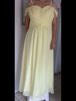 Nice Yellow Any Occasion Dress Size XL