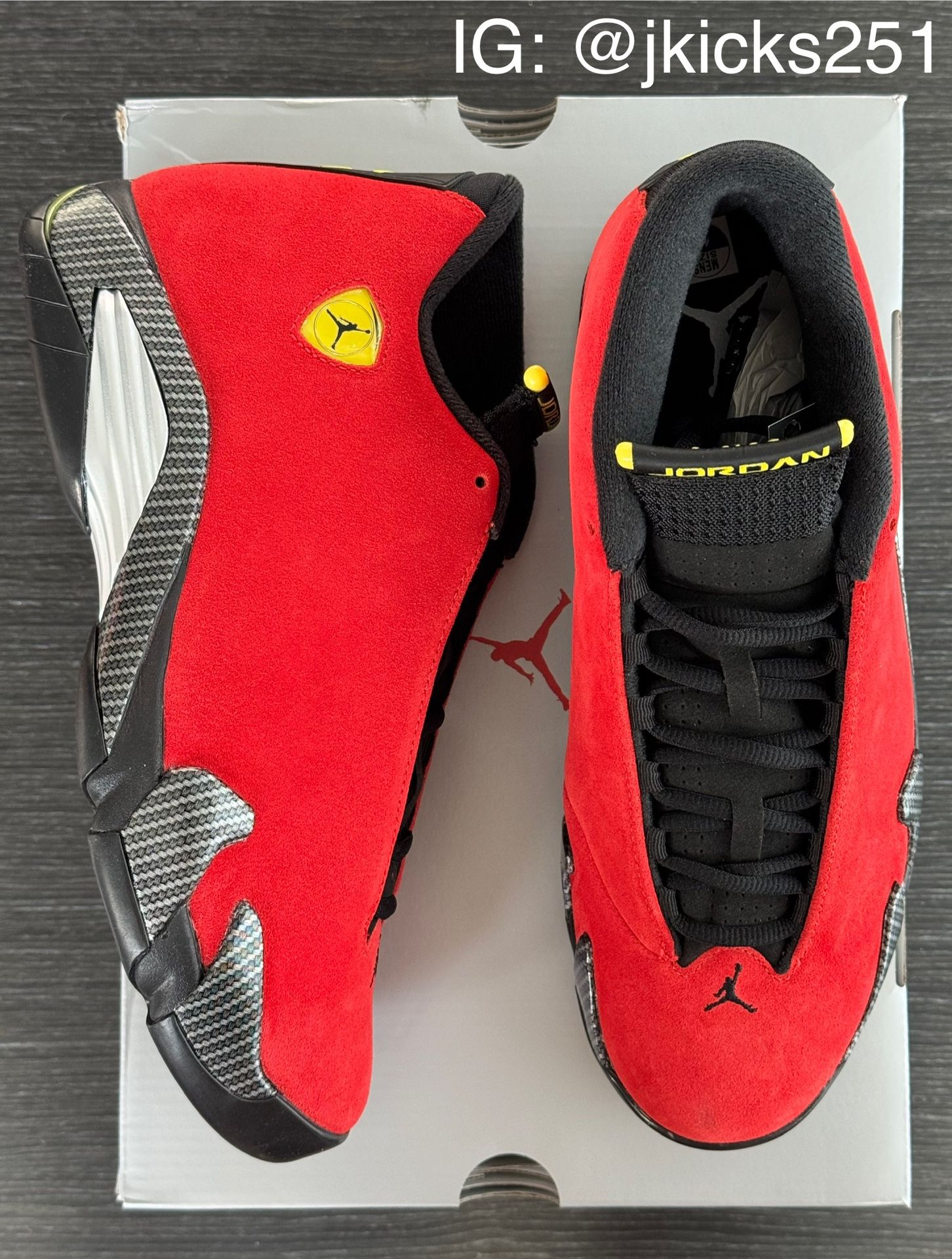 Jordan 14 Retro “Ferrari” (Size 6Y, 7Y, and 10M Available) | Brand New Deadstock