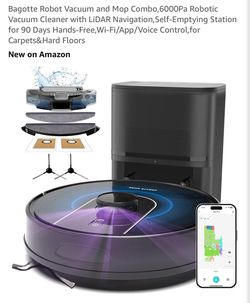 Brand newBagotte Robot Vacuum and Mop Combo